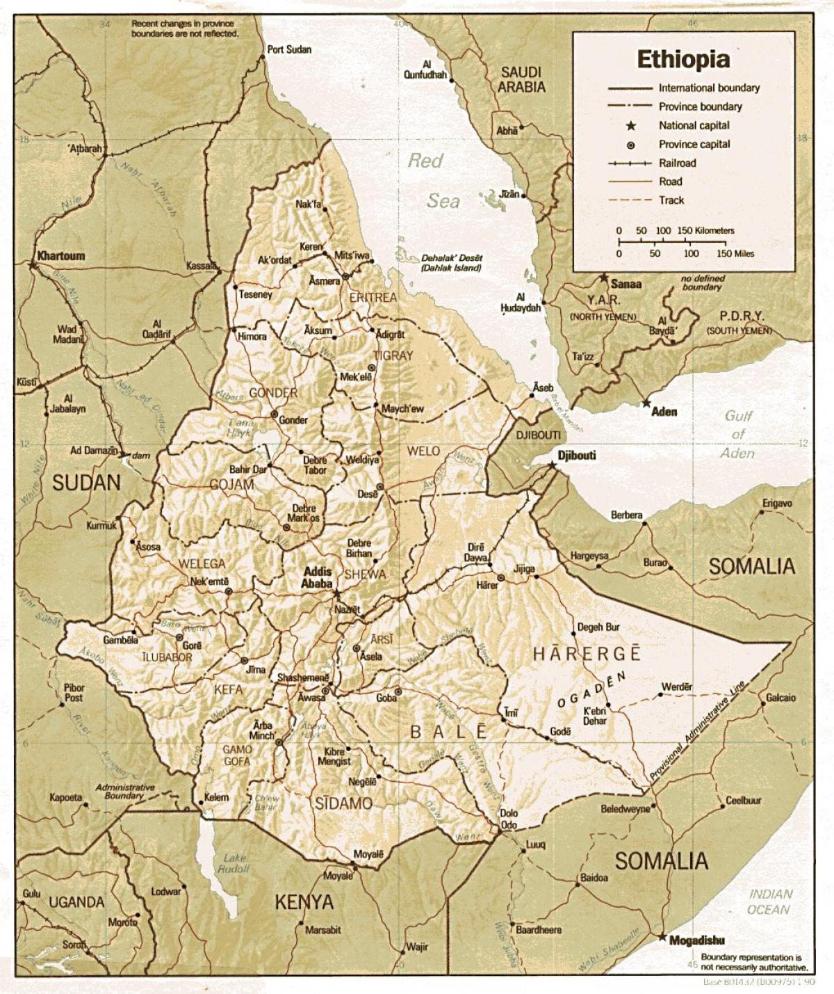 alte äthiopien Karte