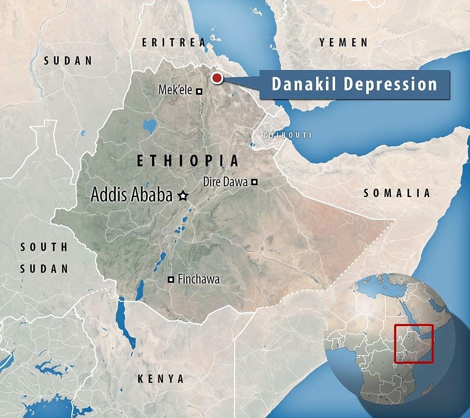 die danakil depression Ethiopia anzeigen
