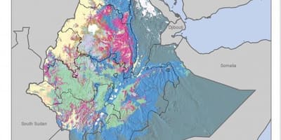 Karte der Boden-Karte von äthiopien