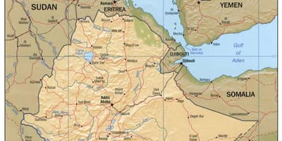 Karte der Ethiopian mapping agency website